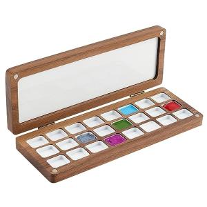 Watercolor Palette Box with Lid - 24 Grids