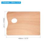 Wooden Paint Palette Set with Thumb Hole - 2 Pack