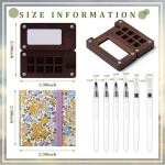Mini Portable Watercolor Palette Set with Sketch Book
