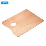 Wooden Paint Palette Set with Thumb Hole - 2 Pack
