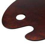 HEVSTIL Oval Wooden Painting Palette for Gouache