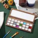 Watercolor Palette Box with Lid - 24 Grids
