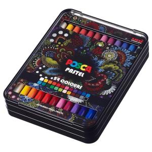 Uni POSCA Assorted Wax Pastels Set of 24