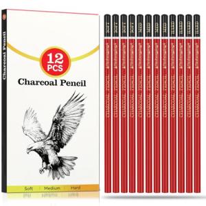 Charcoal Pencil Set for Drawing and Sketching