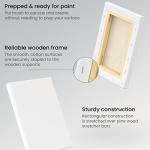 Arteza 5x7 Inch Stretched Canvas Pack of 12