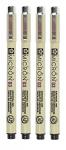 Sakura Pigma Micron 03 Black Pens, Pack of 4