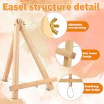 10 Pack Mini Tabletop Wood Easels for Art