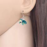 Blue Sea Turtle Dangle Earrings for Beach Lovers