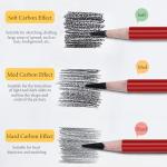 Charcoal Pencil Set for Drawing and Sketching