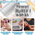 Patikil 3mm Aluminum Craft Wire - 32.8Ft Silver