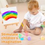 10 Pack Mini Tabletop Wood Easels for Art