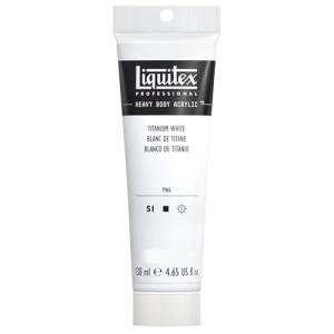 Liquitex Professional Heavy Body Acrylic Paint, 4.65-oz (138ml) Tube, Titanium White
