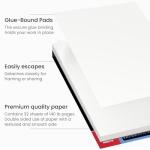 ARTEZA Watercolor Paper, Pack of 2, 32 Sheets Each, 9x12 Inches Watercolor Sketchbook, 140lb/300gsm, Cold Press, Acid Free Art Paper