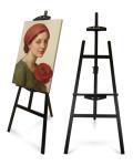 Foldable & Adjustable Wooden Painting Easel for Adults Hold up to 41" Canvas,Artist Easel Stand for Painting,Wooden Easels for Display Home Studio Outdoor Wedding,Art Easel Stand, Black