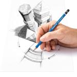 STAEDTLER Mars Lumograph 2B Graphite Art Drawing Pencil, 6 Pencils
