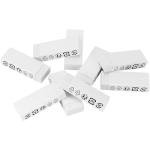 Amazon Basics Block White Eraser, 10 Count (Pack of 1)