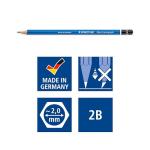 STAEDTLER Mars Lumograph 2B Graphite Art Drawing Pencil, 6 Pencils