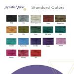 Artistic Wire-Colored Wire, 24 Gauge 10 Yards/Pkg, Natural Non-Tarnish Silver