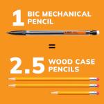 BIC Xtra-Smooth Mechanical Pencils with Erasers, Medium Point (0.7mm), 10-Count Pack, Bulk Mechanical Pencils for School or Office Supplies