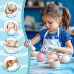 Air Dry Clay, Natural White Modeling Clay for Kids, Premium Pottery Wheel Clay for Arts and Crafts Supplies, 2.2Ibs Sculpting Material for School Classrooms, Adults Kids Toys Gifts for Christmas