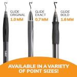 BIC Glide Black Retractable Ballpoint Pens, Medium Point (1.0mm), 4-Count Pack, Ultra Smooth Writing Black Pens