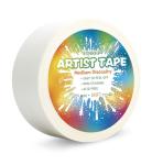 ETNRHP White Art Tape Medium Tack Artist Masking Tape Paper Acid Free Tape Watercolor Painters Tape Artists Tape for Drafting Art Watercolor Painting Canvas Framing, 2 inch Wide 165FT Long
