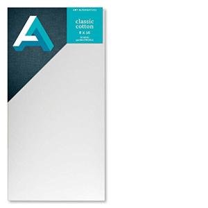 Art Alternatives Classic Cotton Stretched Canvas, Studio, .75 in Profile, 8 in x 16 in