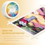 ETNRHP White Art Tape Medium Tack Artist Masking Tape Paper Acid Free Tape Watercolor Painters Tape Artists Tape for Drafting Art Watercolor Painting Canvas Framing, 2 inch Wide 165FT Long
