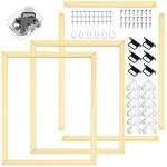 DoubleFill 3 Pack 16x20 Inch DIY Canvas Stretcher Bars Canvas Frame Wood Frames Kit Easy to Assemble for Prints, Posters, Oil Painting, Painting, Embroidery Stitch and Needlepoint Arts