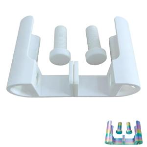 Diamond Painting Canvas Holder – 1 Pair Fixed Scroll Roll Bracket with Adjustable Table Clamps for Diamond Art Projects (White)