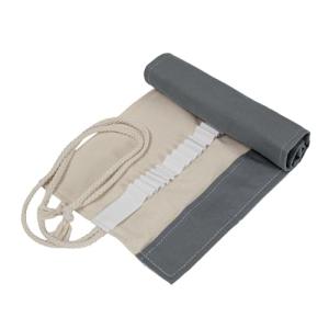 SolaHome 48 Slots Canvas Pencil Roll Artist Pencil Organizer, Colored Pencil Case Pencil Holder Pencils Storage Wrap for Colored pencil set, Watercolor Pens