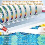 ETNRHP White Art Tape Medium Tack Artist Masking Tape Paper Acid Free Tape Watercolor Painters Tape Artists Tape for Drafting Art Watercolor Painting Canvas Framing, 2 inch Wide 165FT Long