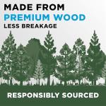 Ticonderoga Wood-Cased Pencils, Pre-Sharpened, #2 HB Soft, Yellow, 18 Count