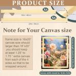 DoubleFill 3 Pack 16x20 Inch DIY Canvas Stretcher Bars Canvas Frame Wood Frames Kit Easy to Assemble for Prints, Posters, Oil Painting, Painting, Embroidery Stitch and Needlepoint Arts