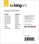 KINGART 1070C Premium 8 Pc. Precision Acrylic Artist Paint Brushes, Short Comfort Handle, Synthetic Taklon Hair for Acrylic, Oil, Watercolor and Gouache Paints, Gift Boxed, Set of 8
