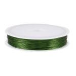 Cheriswelry 28 Gauge Green Copper Wire Bendable Metal Craft Wire Flexible Soft Jewelry Beading Wire 0.3mm Tarnish Resistant Wire for Sculpting Armature Artistic Floral Garden Wrapping DIY Accessory