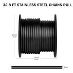 8 Gauge Aluminum Wire for Craft, 32.8 Feet 3mm Black Bendable Flexible Aluminum Armature Crafting Wire Roll Bulk for Sculpting DIY Crafts Jewelry Making