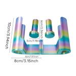 Diamond Painting Canvas Holder – 1 Pair Fixed Scroll Roll Bracket with Adjustable Table Clamps for Diamond Art Projects (White)