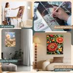 DoubleFill 3 Pack 16x20 Inch DIY Canvas Stretcher Bars Canvas Frame Wood Frames Kit Easy to Assemble for Prints, Posters, Oil Painting, Painting, Embroidery Stitch and Needlepoint Arts