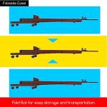 MEEDEN Large Studio Artist Easel, Holds Max Canvas 48", Solid Beech Wood H-Frame Easel with Large Storage Tray, Adjustable Art Painting Easel Stand with Wheels for Beginners & Artists, Deep Walnut