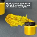 10.6 OZ Golden Acrylic Modeling Paste,with Plastic Bags,Modeling Paste for Textured Art,Golden Gel for 3D Art, Modeling Clay for DIY Crafts, Enhances Sculptures Material, Craft Enthusiast Sculpture