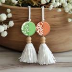 CHGCRAFT Striped Lace Clay Texture Mat Clay Modeling Pattern Pad Artistic Flowers Texture Sheets for Polymer Clay Making Earrings Jewerly Tools, 4×2.6 inch