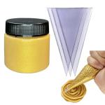 10.6 OZ Golden Acrylic Modeling Paste,with Plastic Bags,Modeling Paste for Textured Art,Golden Gel for 3D Art, Modeling Clay for DIY Crafts, Enhances Sculptures Material, Craft Enthusiast Sculpture