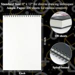 Kids' Sketch Book, 9" x 12", 100 Sheets