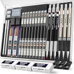 Nicpro 35-Piece Mechanical Pencil Set for Artists
