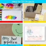 MEEDEN 50 Pack Mini Cold Press Watercolor Cards