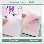 50 Sheets Bleedproof Marker Paper Pad, 7.6x7.6 Inch
