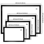 A3 Artist Tracing Light Box with Adjustable Brightness