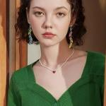 Colorful Double-Sided Paint Brush Charm Earrings