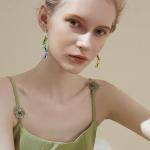 Colorful Double-Sided Paint Brush Charm Earrings